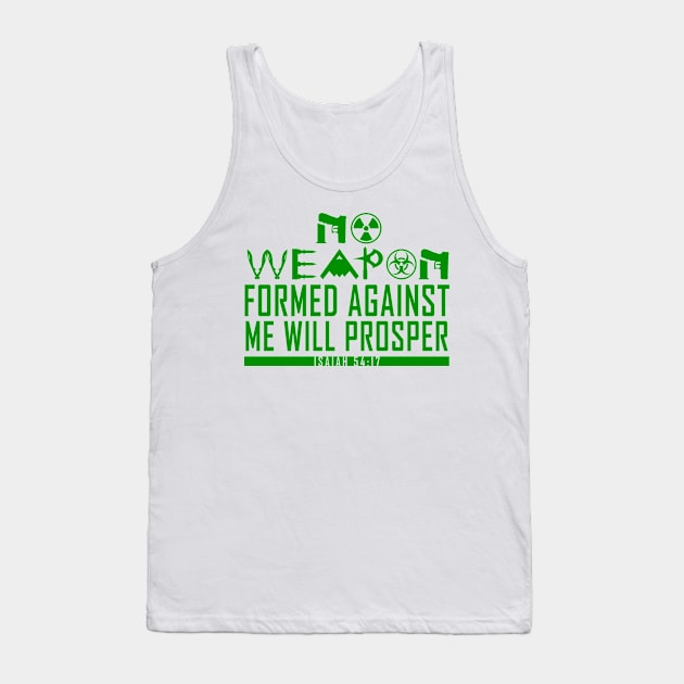 No Weapon Formed (Forest Green) Tank Top by Wakanda Forever